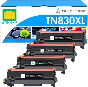 TN830 TN830XL Toner for Brother Printer HL-L2460DW Replacement for Brother TN-830XL TN-830 TN 830XL 830 Cartridge MFC-L2820DW DCP-L2640DW HL-L2405W HL-L2400D Printer (with Chip) High Yield 4 Black