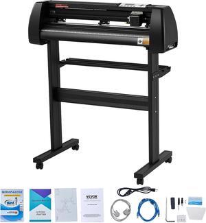 VEVOR Vinyl Cutter Machine, 28in / 720mm, LED Plotter Printer, Precise Manual Positioning, Softwares Support MAC and Windows Systems, Adjustable Force and Speed, Floor Stand for Making Sign Label