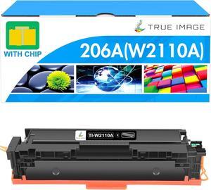 206A W2110A Black Toner Cartridges: 206X W2110X Compatible Replacement for HP 206A 206X Black Toner Color Pro MFP M283fdw M283cdw M255dw M283 M255 Printer High Yield Toner (1 Pack)