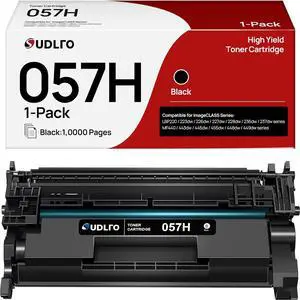 057H - High Yield - Canon 057 Toner Cartridge Replacement for Canon 057H Black High Yield Toner Cartridge to use with MF445dw MF448dw MF449dw LBP226dw LBP227dw Printer (Black, 1-Pack)