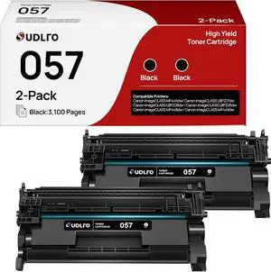 Ennovor 057 Toner Cartridge - Canon 057 Replacement for Canon 057 Toner Cartridge CRG057 057H to use with Canon MF445dw MF448dw MF449dw LBP226dw LBP227dw Printer (Black, 2-Pack)