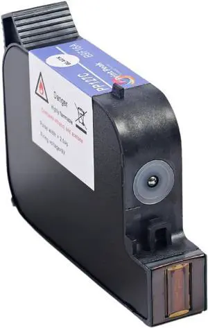 Ennovor 45ml Handheld Inkjet Printer Cartridge Replacement for 1-inch/25.4mm Models (2588 Series), Quick Dry, Water Resistant, Vibrant Color (Black)