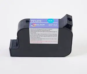 Print Peak 45ml Handheld Inkjet Printer Cartridge Replacement for 1-inch/25.4mm Models (2588 Series), Quick Dry, Water Resistant, Vibrant Color (Blue)