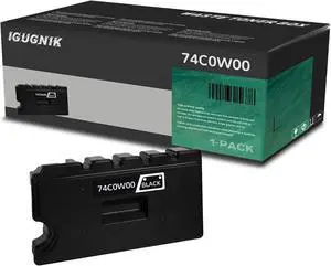 1 Pack 74C0W00 Black Waste Toner Box Replacement for  74C0W00 Work with cx725de cx725dhe cx725dthe cs725de cs720de cs720dte cs725dte| 74C0W00