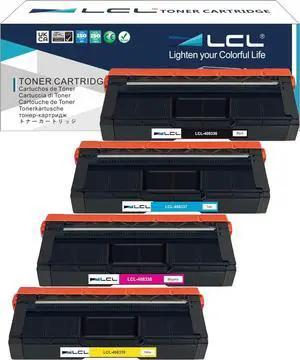 Ennovor LCL M C250H Toner Cartridge Replacement for Ricoh 408336 408337 408338 408339 M C250H M C250FW M C251FW P C301W P C311W M C250H M C250FW M C251FW (4-Pack Black Cyan Magenta Yellow)