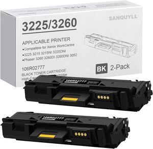 3225 Toner Cartridge Compatible for Xerox 106R02777 Toner Cartridge,Work with WorkCentre 3225 3215 3215NI 3225DNI Printers (3,000 Pages,2-Pack Black)