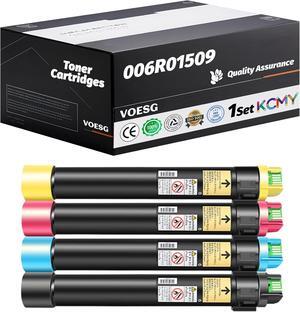 Compatible for Xerox 006R01509 006R01510 006R01511 006R01512 Toner Cartridges Work for Xerox WorkCentre 7525 7530 7535 7545 7556 7830 7835 Printers, with Chip, High Yield 27000 Pages (Multicolor)