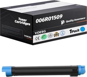 Compatible for Xerox 006R01509 006R01510 006R01511 006R01512 Toner Cartridges Work for Xerox WorkCentre 7525 7530 7535 7545 7556 7830 7835 Printers, with Chip, High Yield 27000 Pages (Cyan)