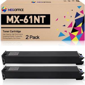 Compatible Toner Cartridge Replacement for Sharp MX61NT MX-61NT MX-61NTBA Sharp MX-2651 MX-3050V MX-3070N MX-3071 MX-3570V MX-5070V (Black, 2-Pack)