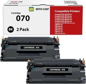 Ennovor 070 Toner Cartridge Compatible for Canon 070 Toner Cartridge 070H Toner CRG070 CRG070H for imageCLASS MF465dw MF462dw LBP246dw LBP247dw 2 Pack