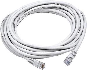 Monoprice Cat6 Ethernet Patch Cable - 20 Feet - White | Network Internet Cord - RJ45, Stranded, 550Mhz, UTP, Pure Bare Copper Wire, 24AWG