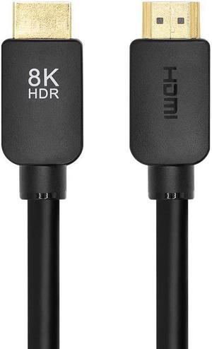 Monoprice 8K No Logo Ultra High Speed HDMI Cable - 10 Feet - Black, 48Gbps, Dynamic HDR, eARC, Compatible With PS5, Xbox Series X, and Xbox Series S