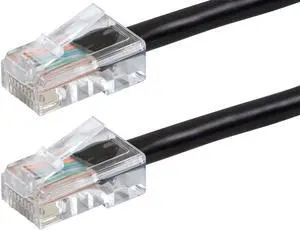 Monoprice Cat5e Ethernet Patch Cable - 100 Feet - Black | RJ45 Stranded 350Mhz UTP Pure Bare Copper Wire 24AWG - Zeroboot