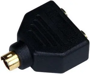MonoPrice 1124 Video Splitter - S-Video to 2 x S-Video (MDIN4M/MDIN4F X2) Splitter