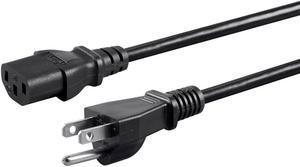 Monoprice 8ft 16AWG Power Cord Cable with 3 Conductor PC Power Connector Socket  13A (NEMA 5-15P to IEC 60320 C13)