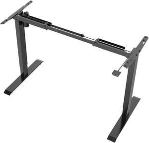 Monoprice Single Motor Sit-Stand Desk - Black | Back to Basics Electric, 32.4 x 18.9 x 27.9 Inches, Lifts & Lowers Up To 154lbs - Workstream Collection