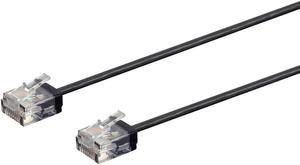 Monoprice Cat6 Ethernet Patch Cable - 7 Feet - Black | Stranded, 550MHz, UTP, Pure Bare Copper Wire, 32AWG  - Micro SlimRun Series