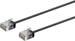 Monoprice Cat6 Ethernet Patch Cable - 10 Feet - Black | Stranded, 550MHz, UTP, Pure Bare Copper Wire, 36AWG - Micro SlimRun Series