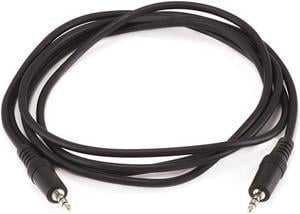Monoprice Audio/Stereo Cable - 6 Feet - Black | 3.5mm Plug/Plug Male/Male