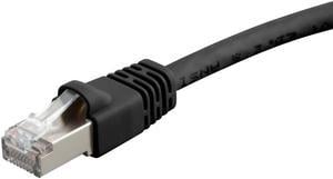 Monoprice Cat6A Ethernet Patch Cable - 75 Feet - Black | Network Internet Cord - RJ45, 550Mhz, STP, Pure Bare Copper Wire, 10G, 26AWG