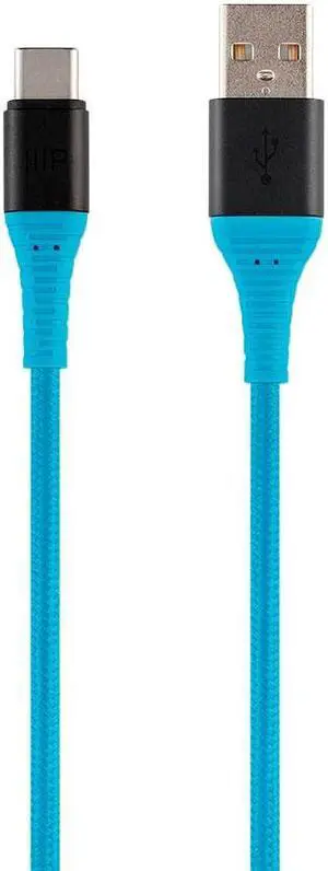 Monoprice Nylon Braided USB C to USB A 2.0 Cable - 1.5 Feet - Blue | Type C, Durable, Fast Charge for Samsung Galaxy S10/ Note 8, LG V20 and - AtlasFlex Series