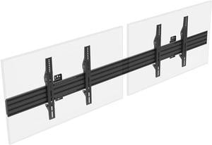 Monoprice 2x1 Menu Board Wall Mount For Screens between 32in to 65in, Max Weight 66 lbs, VESA Patterns up to 600x400 - Commercial Series