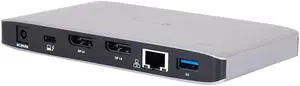 Monoprice Thunderbolt 3 Dual DisplayPort Docking Station With USB-C MFDP Support For Non-Thunderbolt 3 Devices, With Thunderbolt 3 USB Type-C Cable