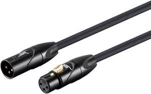 Monoprice XLR Male to XLR Female Cable [Microphone & Interconnect] - 15 Feet - Black | Gold Plated, 16AWG - Stage Right Series