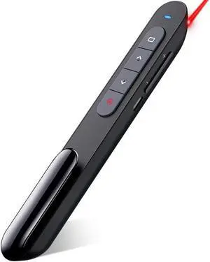 Rechargeable Presentation Clicker 100FT Wireless Presenter Remote Hyperlink Volume Control PowerPoint Clicker Presentation Remote 2.4GHz USB Presentation Clicker for Mac Laptop Computer11