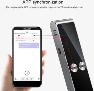 Portable Multi Language AI Voice Translator Real Time Interactive Two-Way Translation Device for Travel Business(D)