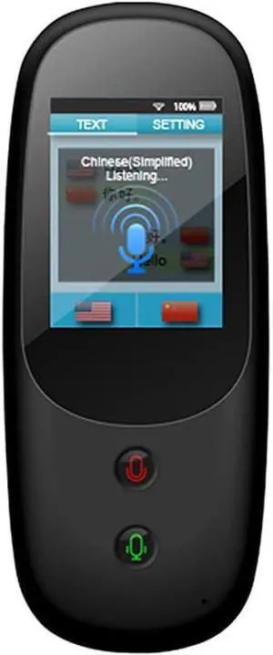 Smart Language Voice Translator Device with 3.1 Inch Touchscreen 51 Languages Support Photo Translation SIM Card WiFi Hotspot Decoration Selfless dedication