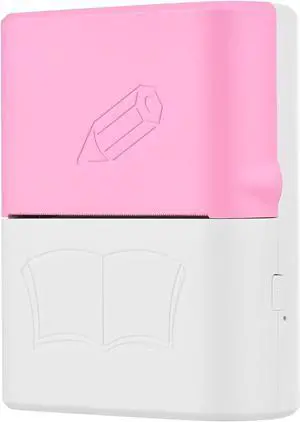 ONMYJFD Mini Wrong Question Printer Portable Pocket Thermal Printer Photo Text Web Printer Inkless Printing(Pink)