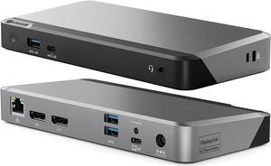 ALOGIC Dual 4K Display Universal Docking Station  DX2 with 65W Power Delivery (Laptop Charging)