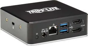 Tripp Lite USB-C Docking Station, USB C Dock for Dual Display, Dual HDMI, USB 3.2 Gen 1, USB-A Hub, Gbe, 3.5 mm 85W PD Charging, Black (U442-DOCK20-B)