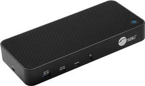 SIIG USB-C Triple 4K 60Hz Docking Station with 100W PD - Triple 4K@60Hz or Single 5K@60Hz Monitor Laptop Dock - DisplayLink - 3X HDMI, 2X DisplayPort, 3X USB-A, 2X USB-C, Gigabit Ethernet