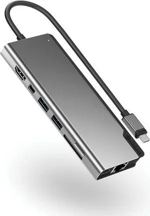 ALOGIC USB-C 4K Dual Display Dock; 100W Power Delivery; 2X USB-A; USB-C; HDMI; Mini DisplayPort; Ethernet; SD & Micro-SD Card Reader; 8-in-1 Ultra Dock Plus Gen 2 ALOGIC USB-C 4K Dual Display Dock; 100W Power Delivery; 2X USB-A; USB-C; HDMI; Mini DisplayPort; Ethernet; SD & Micro-SD Card Reader; 8-in-1 Ultra Dock Plus Gen 2