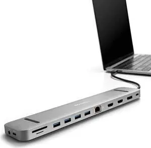 SideTrak 4K Docking Station 13-in-1 - USB-C, USB-A 3.0, HDMI, 4k 60Hz Display, Ethernet, Audio Jack, Windows MST, Mac SST |  Docking Station, Thunderbolt Dock, Power Battery, Surface Tablet Dock