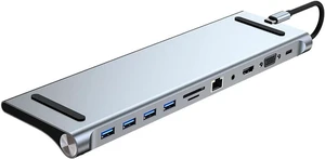 USB C Dock Dual Screen Dual Display Adapter Hub, USB Type C Laptop Docking Station USB C Dock Dual Screen Dual Display Adapter Hub, USB Type C Laptop Docking Station