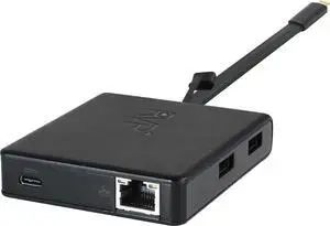 Docking Station Dual Monitor, 6-in-1, 100W Laptop-Charging, DisplayPort Multi-Stream Transport (MST), Ethernet, Compatible with Thunderbolt 3 Laptop (RVP-601)