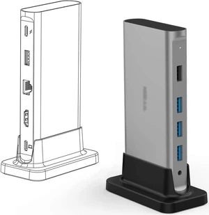 C Hub Docking Station TypeC 4K 60Hz PD VGA 3.0 2.0 for Surface Type-C Dock Splitter(Gray) C Hub Docking Station TypeC 4K 60Hz PD VGA 3.0 2.0 for Surface Type-C Dock Splitter(Gray)