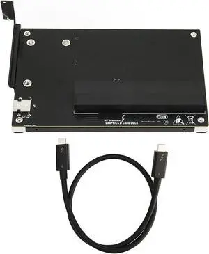 USB4.0 Cable, Graphics Docking Station DC 12V 40Gbps External Video Card Dock with Bracket for Laptop