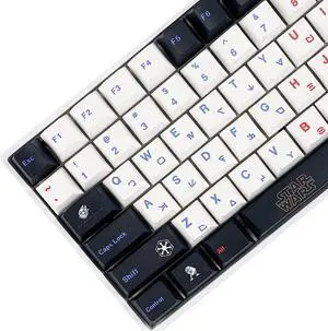 136 Key Planet Wars Cherry Profile Five Side Dye Sub Keycaps PBT Key caps for TKL 61 64 68 75 87 96 104 108 Keychron MX Keyboard