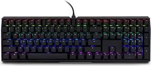 Cherry MX Board 3.0 S Wired Gamer Mechanical Keyboard with Aluminum Housing - MX Red Switches (Slight Clicky) for Gaming and Office - Customizable RGB Backlighting - Full Size - Black