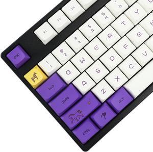 YMDK PBT Keycaps ZDA Similar to XDA Keycap Dye Sub for MX Keyboard 104 87 GK61 96 84 GK64 68 Key caps (Horse 133)