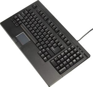 Pos/rackmount Keyboard with Built in Touch Pad USB Connector Black
