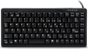 Cherry G84-4100LCAUS-2 Compact Wired Keyboard - PS/2, USB, Black