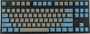 Leopold FC750R PD 87keys High-end Mechanical Keyboard MX Cherry Switch 1.5mm PBT (Grey/Blue, Black Switch)