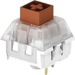 Kailh Box Switch Brown for Mechanical Gaming Keyboard 3 Pin Plate Mounted/RGB/SMD Waterproof MX Lever Switch (108pcs Brown)