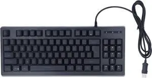 Mechanical Gaming Keyboard, RGB 87 Keys Ultra Slim LED Backlit Wired Keyboard, Dual Color Injection Keycaps, Ergonomic Keyboard, Compatible with Win7, Android, OS, Etc