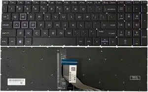 GinTai Laptops US Keyboard Backlit Purple for HP Pavilion Gaming 15-DK 15-EC 15-CX 15-DK0055WM 15-DK0056WM 15-DK1056WM 15-DK000 NSK-XN2BC PK1328B1B0900101